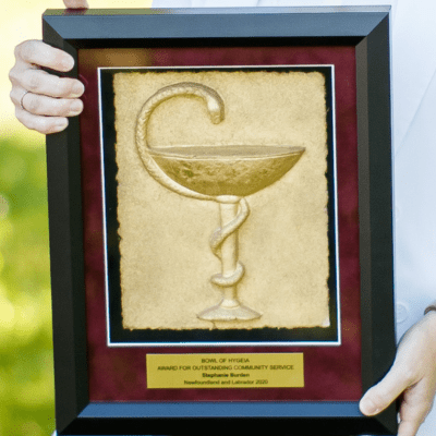 Bowl of Hygia Award for Dr. Stephanie Burden